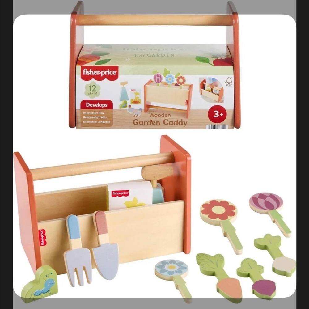 Fisher-Price Wooden Garden Caddy play set
